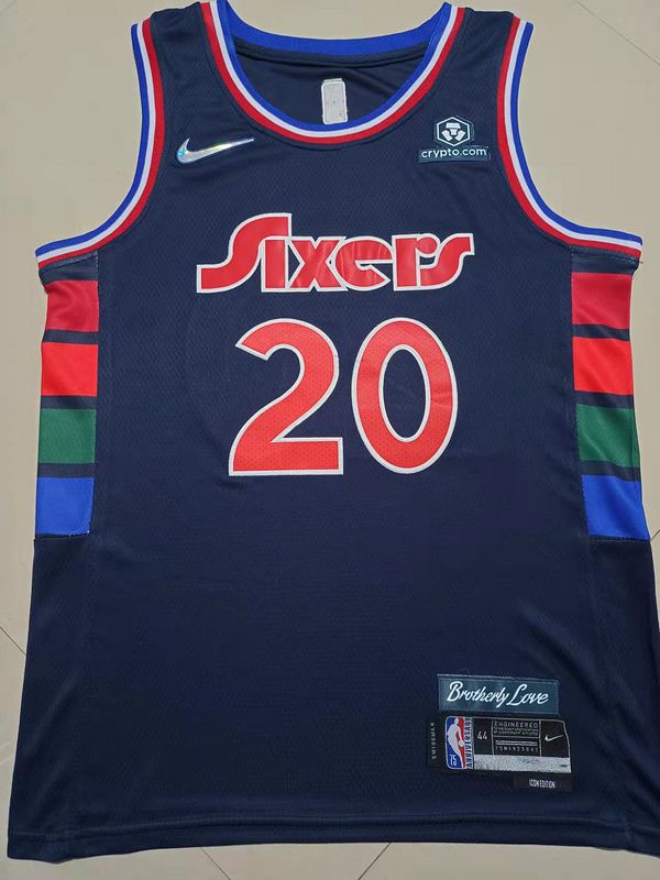 Men Philadelphia 76ers 20 Niang Blue 2022 City Edition Nike NBA Jersey